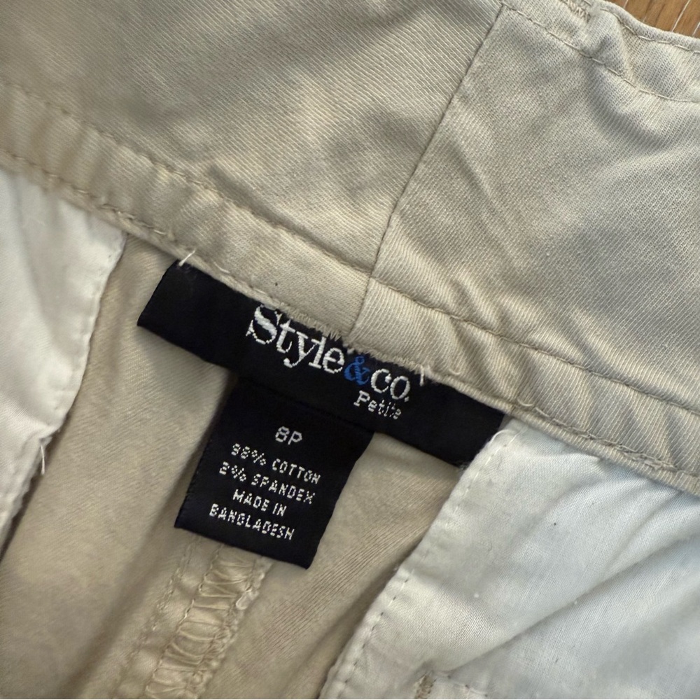 Style & Co. Light Tan Wide Leg Pants 8P - Picture 4 of 9
